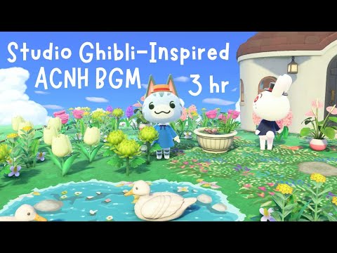 🎐sophie's garden in animal crossing | studio ghibli-inspired ambience | cozy bgm for focus & study🌿