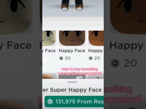 How to get cheap cheap super happy face!!! #roblox #free #happyface #robloxnews