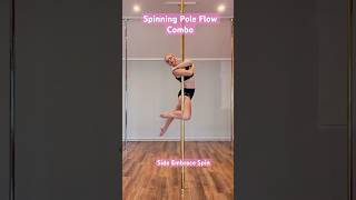 Pretty Spinning Pole Flow - Pole Dance Combo to try #shorts #spinningpole