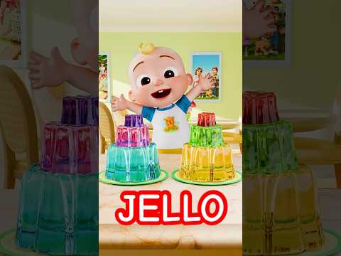 Color Mixing FUN 🔴 🔵 🟢! Learning JELLO Colors for Kids! #shorts #cocomelon #jello