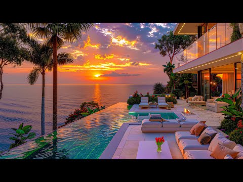 Bossa Nova Jazz and Stress-free Mindset at Sunset - Luxury Beachfront Resort with Smooth Jazz