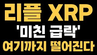 [리플 XRP 엑스알피] '미친 급락' 여기까지 떨어진다