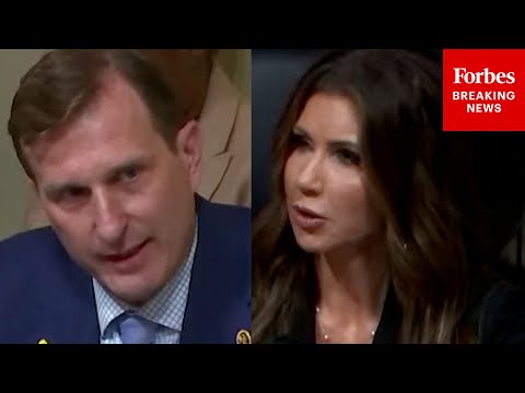Dan Goldman And Kristi Noem Have Tense Exchange Over ICE Agents Wearing Masks During Arrests