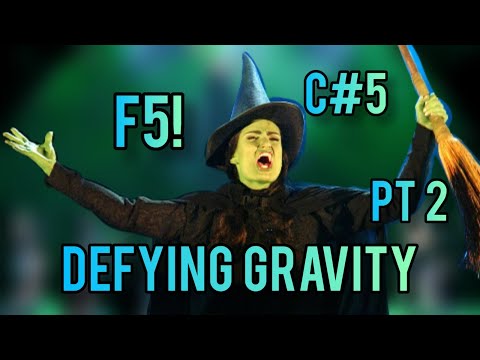 SINGERS ATTEMPTING THE "DEFYING GRAVITY" ENDING PART!