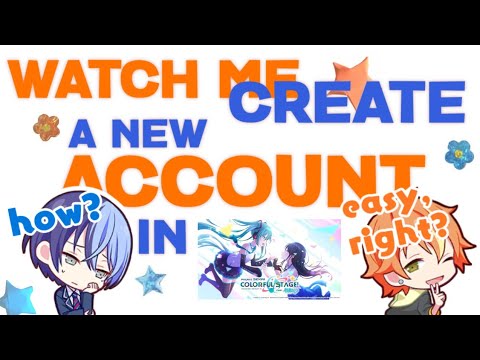how to create a new account in project sekai