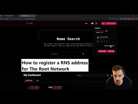 How to register a RNS address for The Root Network
