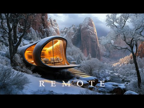 Remote: Relaxing Ambient SciFi Music & Soundscape ❄️🎧 for Cozy Winter Vibes (Calming White Noise)