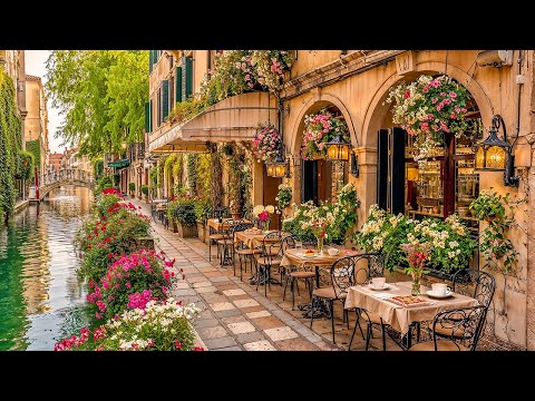 Morning Verona Café Ambience with Relaxing Jazz Instrumental ☕ Bossa Nova Music for Work & Study