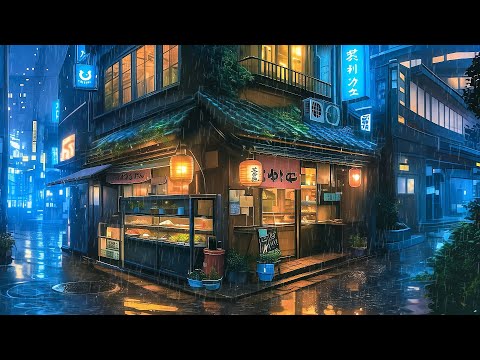 Alone In The Rainy Streets Of Osaka ☔ Dreamhop Lofi Ambience ☔ Pluviophile Lofi For Soulful Nights