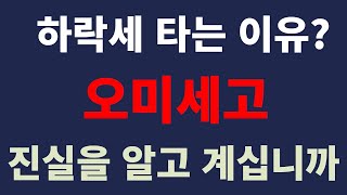 [오미세고] 하락세 타는 이유? 진실을 알고 계십니까