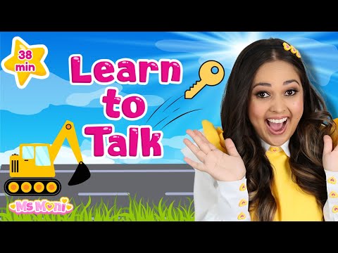 🏗️ Construction Toys, Monster Trucks & Seasons | Learn To Talk with Ms Moni | Kids Learning Videos