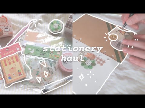 stationery pal haul + journaling w/ new supplies 🍰