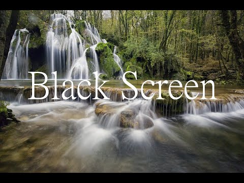 Wasserfallgeräusch zum Relaxen/Schlafen, 45 Minuten, Black Screen