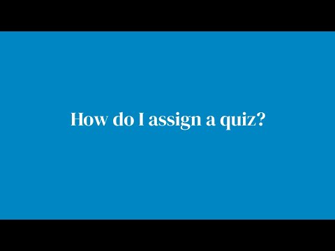 How to assign a quiz in an Oxford Learning Link Course