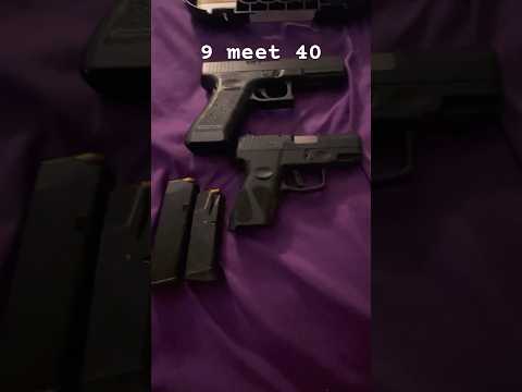 9 meet 40. #gun #glock #glock22 #glocks #taurus #shorts