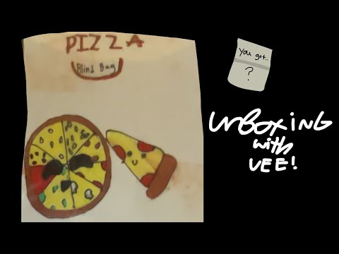 Pizza blind bag || unboxing with vee! || ASMR