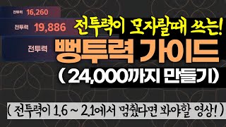 [마비노기 모바일] 전투력 정체기 극복을 위한 뻥투력 가이드 (뻥투력도 투력이다)
