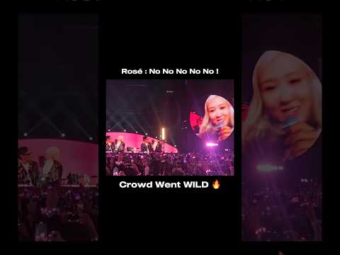 #rosé no no no 😳🔥 #trending #blackpink #coldplayseoul #coldplay #viralshorts #fyp #concert #fy