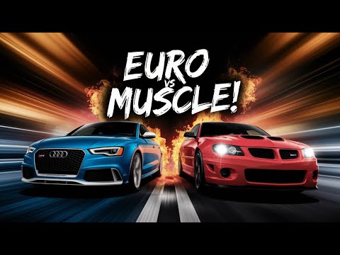 Audi RS vs Supercharged GTO: European Precision Battles American Muscle in an Epic Showdown!
