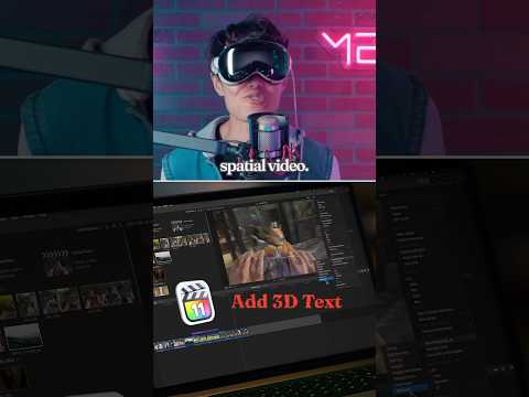 How to Add 3D Text and Graphics to Spatial Video in Final Cut Pro 11