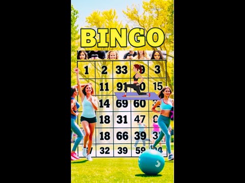 How many can you check off in Fitness Bingo?