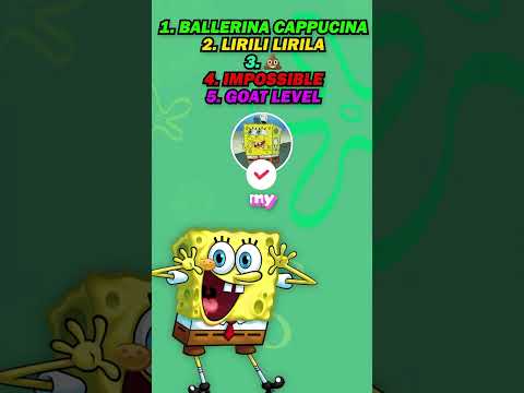 No one in the us gets all 5 correct‼️ #dailyquizzes #spongebob #italianbrainrot #brainrotquiz