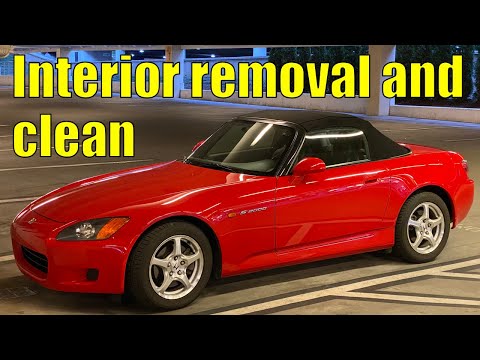 Cleaning the interior of my 2000 Honda S2000