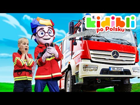 Dzieci bawią się w strażaków | Dzieci udają, że się bawią ! ⛑ Kidibli