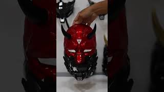 "Cyberpunk Oni Mask Unveiled - A Fusion of Tradition and Futurism!"