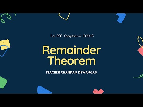 Remainder Theorem part-1