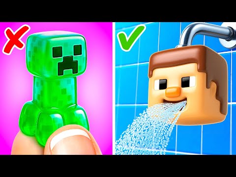DIY Minecraft Fidgets! ✨ Help Steve & Friends in This Fun Miniature Craft Game!