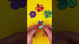 💦 Magical Blooming Flowers! DIY Paper Craft That Blossoms in Water 🌼✂️ #kidsactivities #artforkids