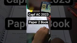 Capf AC Paper 2 Book #capf2023 #capfac #capfac2023 #capfpaper2 #capf #capfacpaper2