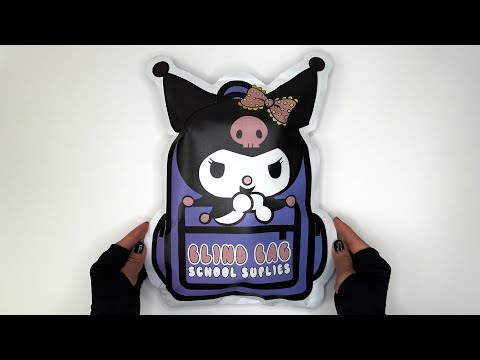 KUROMI blind bag 🎀 school supplies | ASMR | Paper sanrio