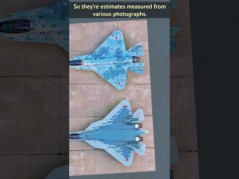 Su-75 Checkmate - Size comparison with other fighter jets