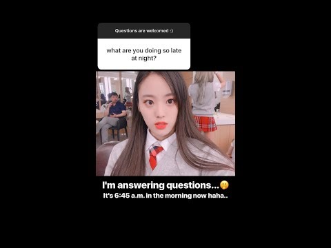 180722 천재인(ジェイン) Instagram Storis Q&A