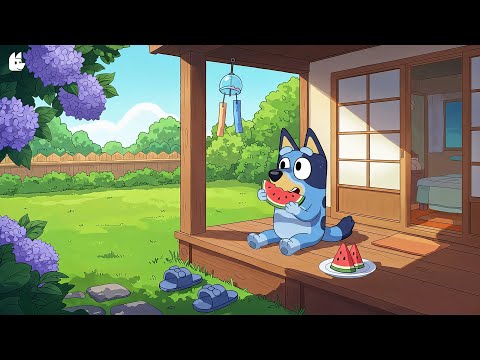Watermelon Days 🍉 Chill Lofi Vibes on the Porch 🌞 Soft Lofi for Studying & Relaxing [ Chill Mix ]