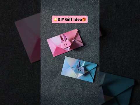 Gift Idea: Bunny Envelope Origami | 兔子信封折纸，送给心爱的TA #diy