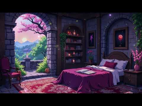cozy castle bedroom | relaxing lofi to read & study