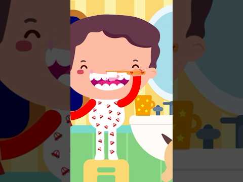 Sparkle Smile Shuffle | The Kiboomers | Fun Teeth Brushing Song for Kids! #shorts #kidssongs