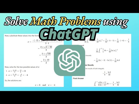 How to Solve Math Problems Using ChatGPT
