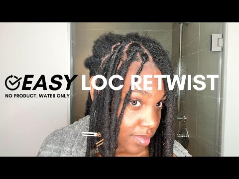 How to Retwist Locs AT HOME for Beginners | Two Strand Twist Tutorial