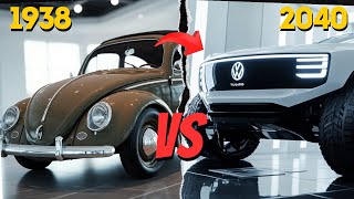 VOLKSWAGEN transformation from 1938 to 2040. The most popular CARS of all time.