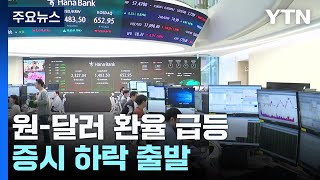 원-달러 환율 급등 1,487.5원...증시 하락 출발 / YTN