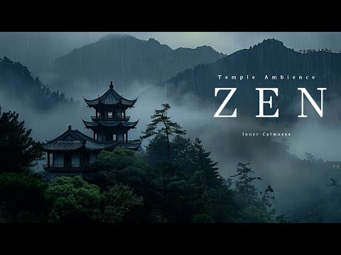 Let the rain wash away your worries at the Zen temple... relax with wooden fish and misty mountain
