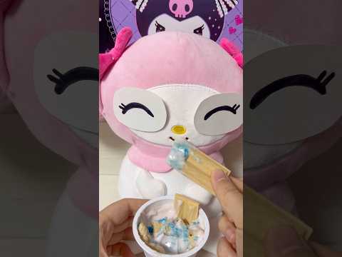 My melody Eating Yogurt 🍦🩷🎀 #sanrio #mymelody #kawaii #cute