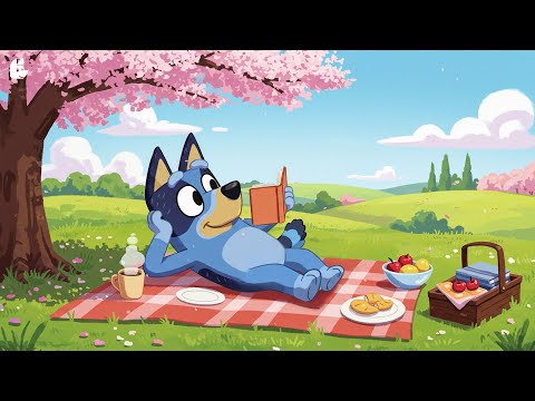 Bluey’s Relaxing Springtime Picnic 🌸📚 Lofi Music for Concentration and Academic Success