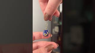 Antique Lapis Crescent Moon Pendant #lapis #crescent #moon #antiquejewelry