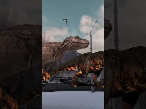 Tyrannosaurus T Rex chase! Part 401  #dinosaur #dino #jurassicworld #jurassicworlddominion #film