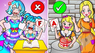 [🐾paper dolls🐾] Rich vs Broke and Bad Teacher in the School  | Rapunzel Family 놀이 종이